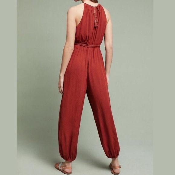 Anthropologie Red Jumpsuit - Picture 2 of 3